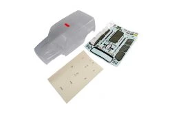 AXI230015 | Axial SCX10 III Jeep® Wrangler Rubicon JL Clear Unpainted Body Shell W/ Decal Sheet