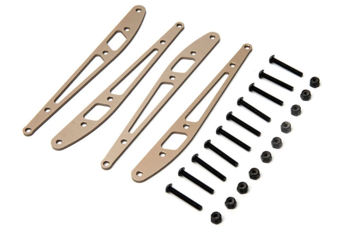 AXI334000 | Axial RBX10 Aluminium Lower Link Plate Set W/ Hardware 1 AXI334000 | Axial RBX10 Aluminium Lower Link Plate Set W/ Hardware