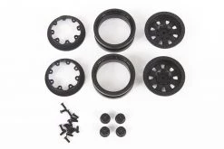 AXI43004 | Axial 1.9" Raceline Monster Beadlock Black Rims 2Pcs