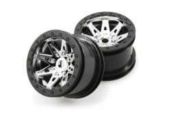 AX08137 | Axial 2.2" Raceline Renegade Chrome Rims 2Pcs