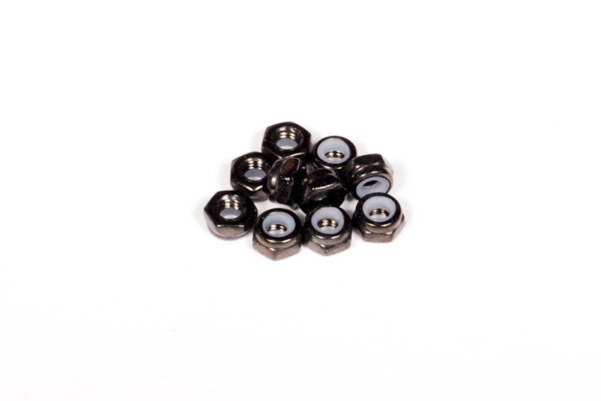 AXA1052 | Axial 3mm Black Thin Nyloc Nuts 10Pcs 1 AXA1052 | Axial 3mm Black Thin Nyloc Nuts 10Pcs