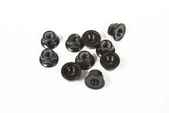 AX31250 | Axial 4mm Black Flanged Nyloc Serrated Nuts 10Pcs