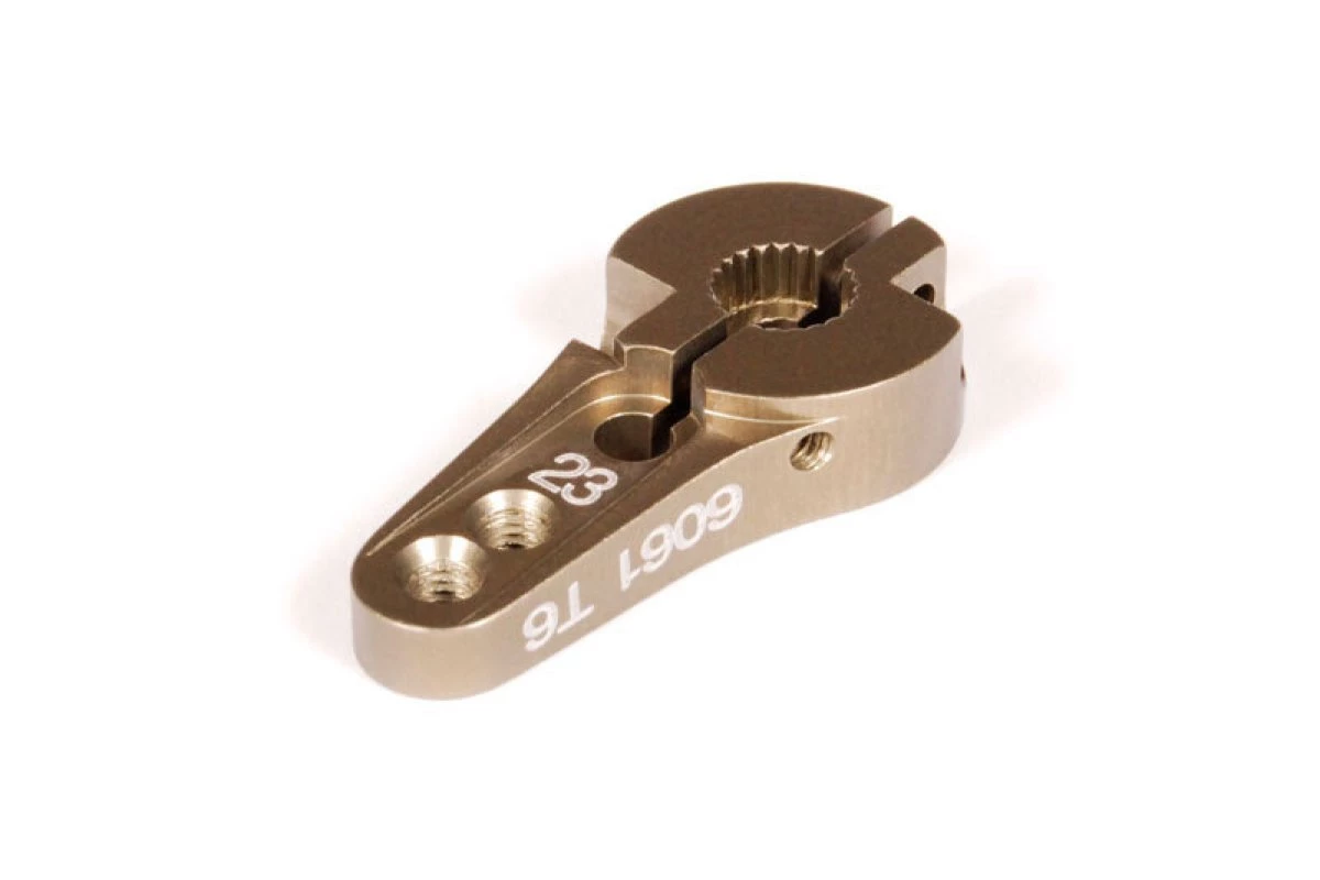 AX30834 | Axial Gold 6061-T6 Aluminium 23T Servo Horn 1 AX30834 | Axial Gold 6061-T6 Aluminium 23T Servo Horn