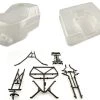 AX4025 | Axial Honcho Clear Unpainted Body Shell W/ Molded Rear Cage & Decal Sheet