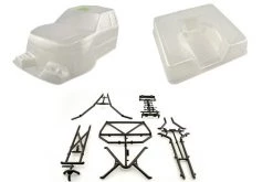 AX4025 | Axial Honcho Clear Unpainted Body Shell W/ Molded Rear Cage & Decal Sheet